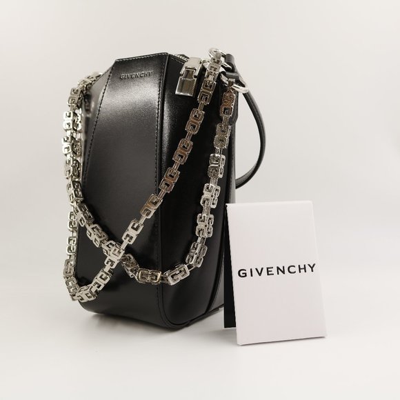 Givenchy Handbags - New with Tags Givenchy Leather Two Strap Mini Antigona Vertigal Box Bag 'Black'